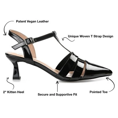 Journee Collection Womens Jazlynn Buckle Kitten Heel Pointed Toe Pumps 9 Journee Collection Womens Jazlynn Buckle Kitten Heel Pointed Toe Pumps - Image 7