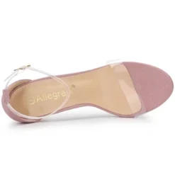 Allegra K Women's Open Toe Clear Ankle Strap Stiletto Heel Sandals -Bearpaw Shoes Shop GUEST ec658ae2 e592 4684 be7d 5a4566f07239