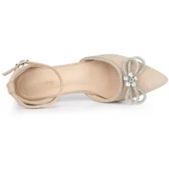 Allegra K Women's Rhinestones Bow Ankle Strap Stiletto Heel Pumps -Bearpaw Shoes Shop GUEST ecac8b54 e6ee 4830 af7e 543179cc04cb