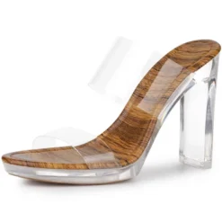 Allegra K Women's Platform Clear Heel Chunky Heels Slide Sandals -Bearpaw Shoes Shop GUEST ed8ac93e 3adf 44c4 a7a9 6d6f9943cf86