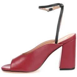 Journee Collection Womens Calypso Buckle Ankle Strap Block Heel Sandals