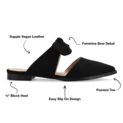 Journee Collection Womens Telulah Slip On Pointed Toe Mules Flats -Bearpaw Shoes Shop GUEST eead42fd aab2 4e3a 816f 4ec7ef66d45f