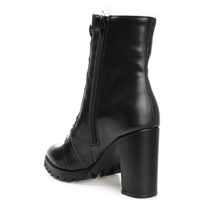 Journee Collection Womens Fauna Tru Comfort Foam Inside Zip Block Heel Booties 8 Journee Collection Womens Fauna Tru Comfort Foam Inside Zip Block Heel Booties - Image 6