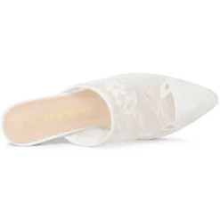Allegra K Women's Lace Heels Sandals Mesh Floral Embroidered Stiletto Heels Slide Mules -Bearpaw Shoes Shop GUEST f30b9250 93c3 470f a2ee efbbc6887eb0