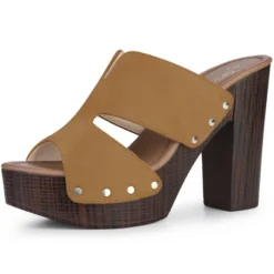 Perphy Women's Sandal Platform Slip On Block High Heels Slides Mule -Bearpaw Shoes Shop GUEST f4ca1676 e744 40c6 873d da2c3dad2e20