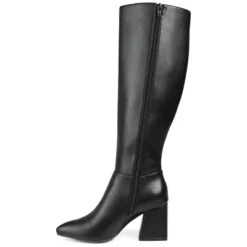 Journee Collection Womens Landree Tru Comfort Foam Wide Calf Block Heel Knee High Boots