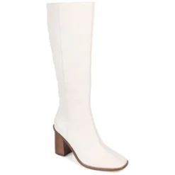 Journee Signature Womens Genuine Leather Tamori Wide Calf Square Toe Inside Zip Knee High Boots -Bearpaw Shoes Shop GUEST f6dfc068 bde0 400c acdb 1726fe259188