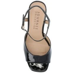 Journee Collection Womens Ziarre Patent Vegan Leather Ankle Strap Platform Sandals -Bearpaw Shoes Shop GUEST f7ed4e4a f4d2 4abf a318 297f2e768a11