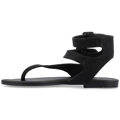 Journee Collection Womens Kyle Ankle Wrap Low Block Heel Sandals 3 Journee Collection Womens Kyle Ankle Wrap Low Block Heel Sandals