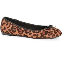 Women's WIDE FIT Ballet Flat - Leopard | EVANS -Bearpaw Shoes Shop GUEST fa2912e4 6f77 44d8 a118 5764a792ed9d