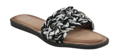 GC Shoes Arly Woven Squared Toe Slide Flat Sandals -Bearpaw Shoes Shop GUEST fab0710a 5390 4425 a82a e9a534ad395d