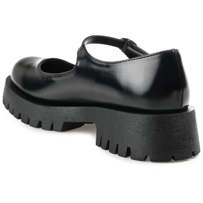 Journee Collection Womens Kamie Mary Jane Round Toe Buckle Flats 8 Journee Collection Womens Kamie Mary Jane Round Toe Buckle Flats - Image 6