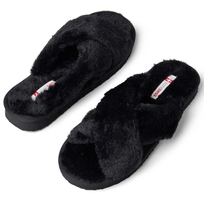 Alpine Swiss Fiona Womens Fuzzy Fluffy Faux Fur Slippers Memory Foam Indoor House Shoes 6 Alpine Swiss Fiona Womens Fuzzy Fluffy Faux Fur Slippers Memory Foam Indoor House Shoes - Image 4