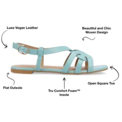 Journee Collection Womens Alorra Tru Comfort Foam Buckle Flat Sandals -Bearpaw Shoes Shop GUEST fb547d6d 5fcd 4c39 be38 e6b08a919447