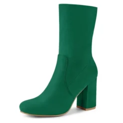 Allegra K Women's Rounded Toe Foldable Ankle Block Heel -Bearpaw Shoes Shop GUEST fc4dee8d cc2d 4dc1 a1e4 ebd8dd5540b6