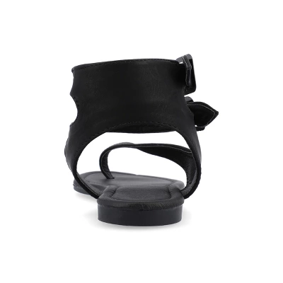 Journee Collection Womens Kyle Ankle Wrap Low Block Heel Sandals 4 Journee Collection Womens Kyle Ankle Wrap Low Block Heel Sandals - Image 2