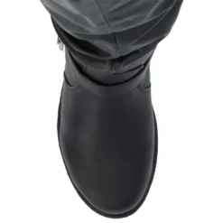 Journee Collection Womens Stormy Stacked Heel Riding Boots -Bearpaw Shoes Shop GUEST ff2ab569 c1d9 41c5 919a bec8c5fc3ec1