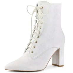 Perphy Women's Glitter Pointed Toe Block Heel Ankle Boots -Bearpaw Shoes Shop GUEST ff30f3c3 99bb 4e12 8fc5 93f4463a1e7c