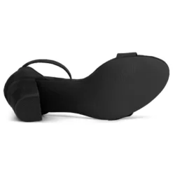 Allegra K Women's High Buckle Ankle Strap Chunky Heel -Bearpaw Shoes Shop GUEST ff321881 d537 46d8 9649 807d81c86433